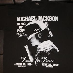 Michael Jackson King of Pop graphic shirt
